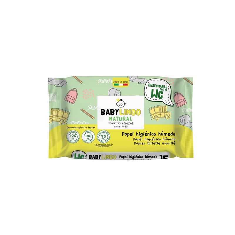 Baby Lindo Natural WC 15 toallitas-20 Paquetes x Caja