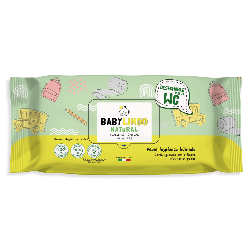 Baby Lindo Natural WC 80 toallitas-12 Paquetes x Caja